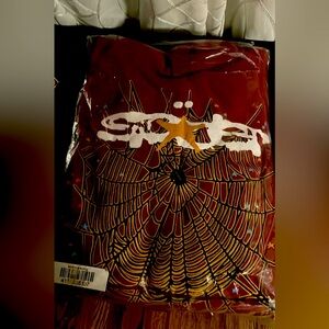 Spider Graphic Red Hoodie